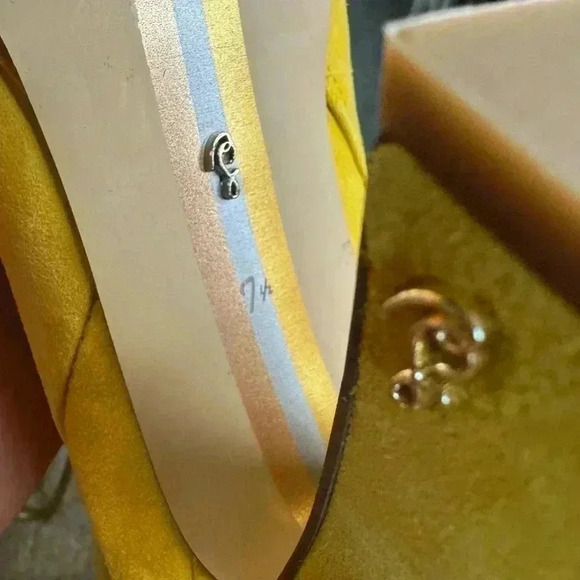 Sam Edelman Jaye Platform suede boots size 7.5 sunny yellow color. - Picture 11 of 16